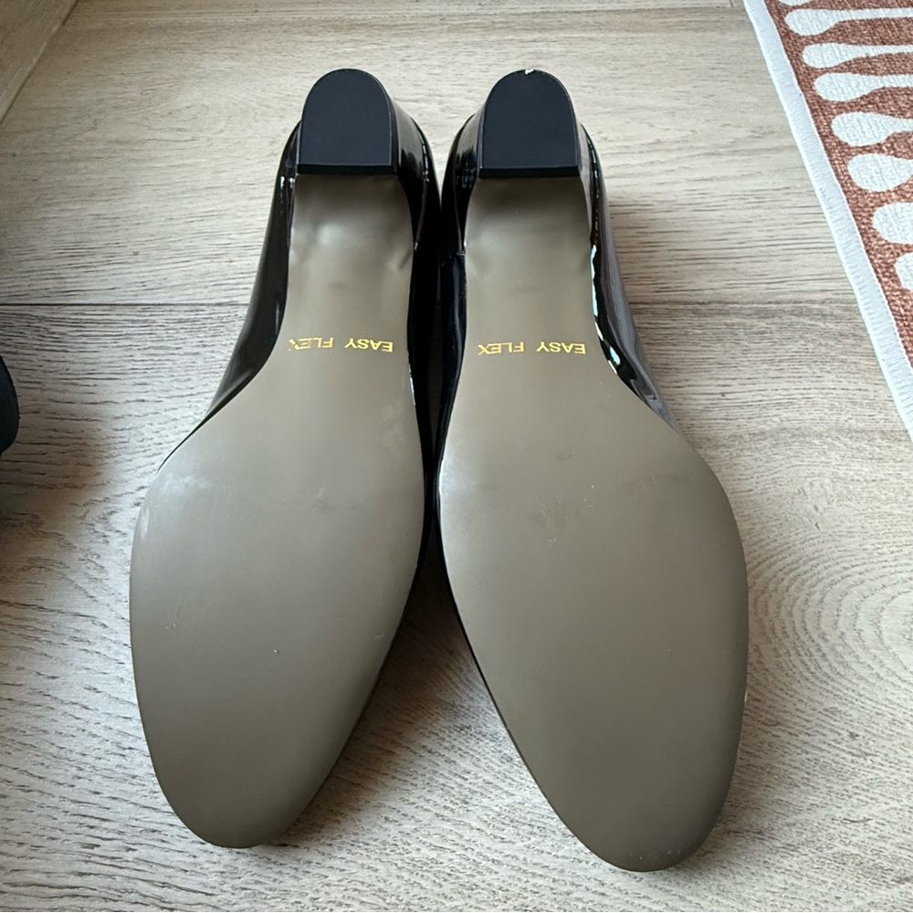 Easy Street Classic Black Workwear Pumps | Comfort Cushioned Low Heel | 10W - Picture 4 of 13